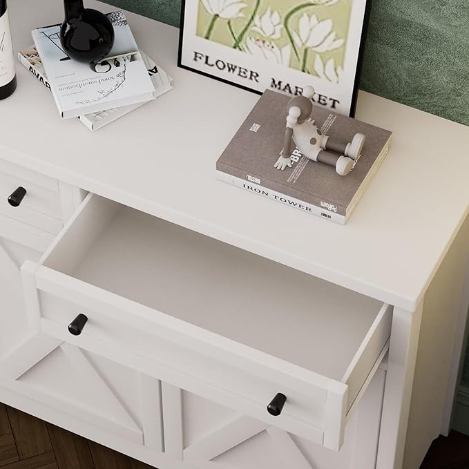 66'' Farmhouse Sideboard Buffet Cabinet - Image 6