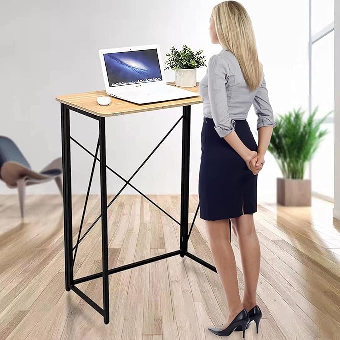 Folding Laptop Computer Desk, Standing Desk, 31in Small Desk by Ytaoka