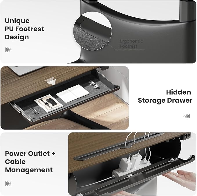 COLAMY Electric Adjustable Standing Desk – 48 x 28 Inch Sit Stand Desk - Image 6