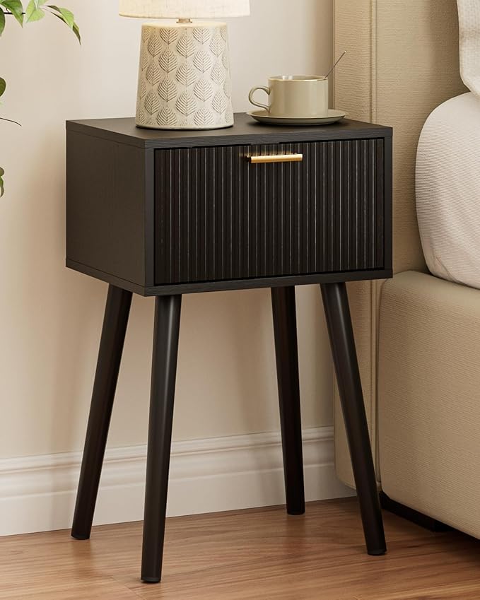 Night Stand, Small Modern Mid-Century Bedside Table by ASACESCU