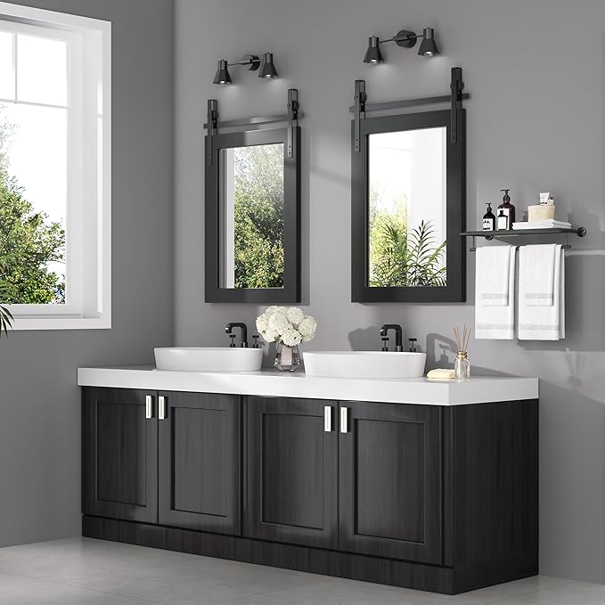 Hasipu Farmhouse Bathroom Mirror - Image 4