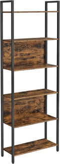 VASAGLE 6-Tier Bookshelf, Book Shelf, Industrial Bookcase, by VASAGLEbySONGMICSHOME