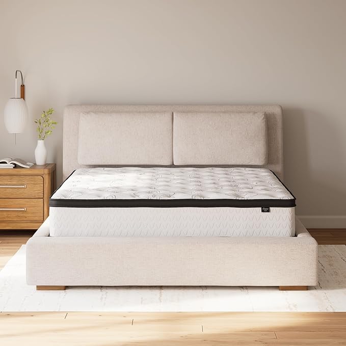 Signature Design by Ashley King Size Chime 12 Inch Medium Firm Hybrid Mattress - Image 3