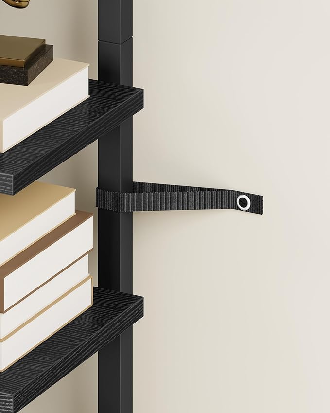 8-Tier Bookshelf, LED Bookcase - Image 5
