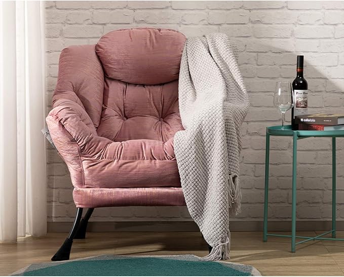 HollyHOME Modern Fabric Large Lazy Chair, Accent Oversized Comfy Reading Chair - Image 8