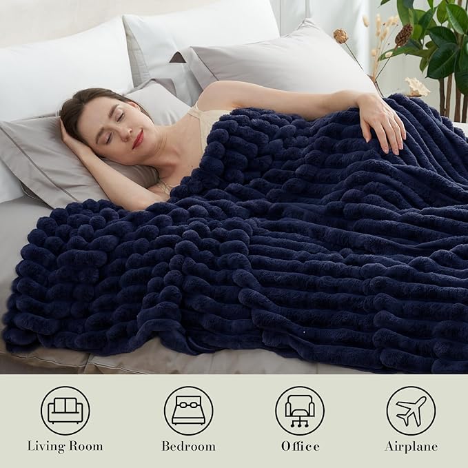 Amélie Home Faux Fur Throw Blanket - Image 5