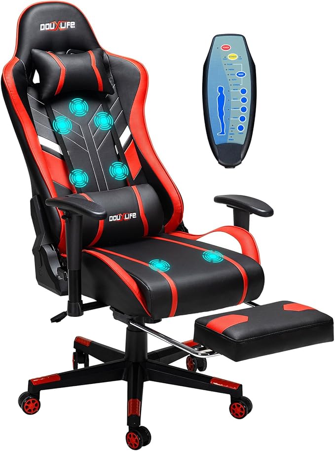 Massage Gaming Chair 7-Point, Office Chair by Douxlife