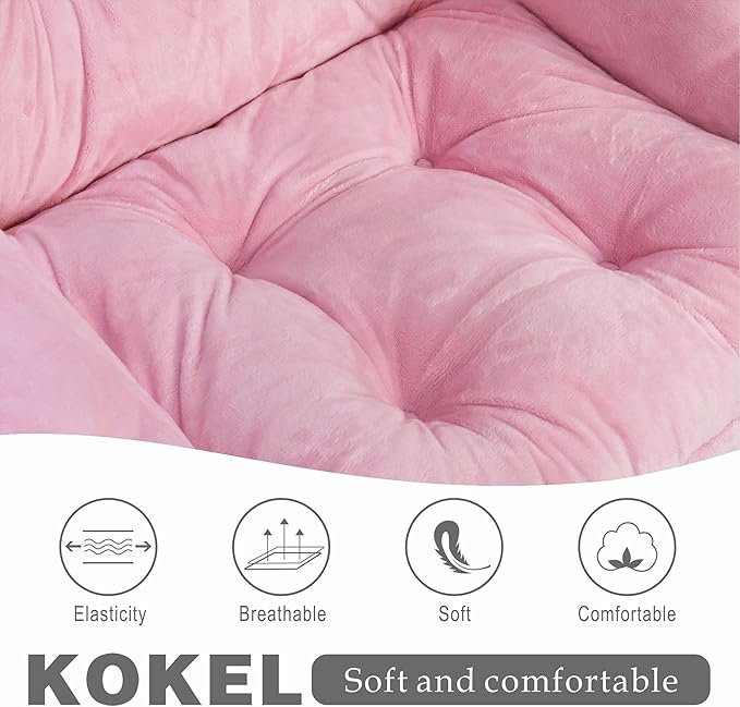 Kokel Lazy Chair with Folding Ottoman, Living Room Chairs - Image 5