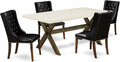 East West Furniture X727FO749-5 5 Piece Modern Dining Table Set Includes a by EastWestFurniture