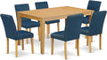 East West Furniture CAAB7-OAK-55 7 Piece Dining Table Set Consist of a by EastWestFurniture
