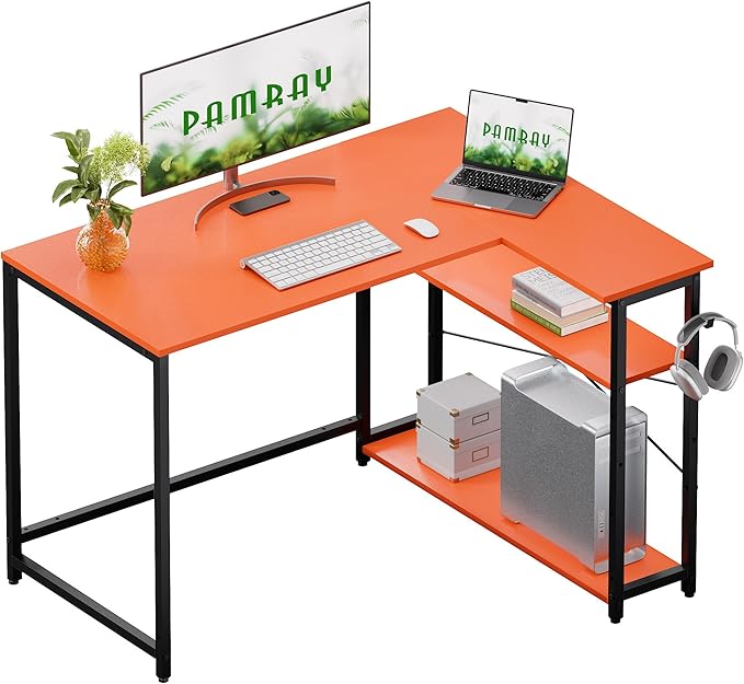 Pamray 43 Inch L Shaped Computer Desk by PAMRAY