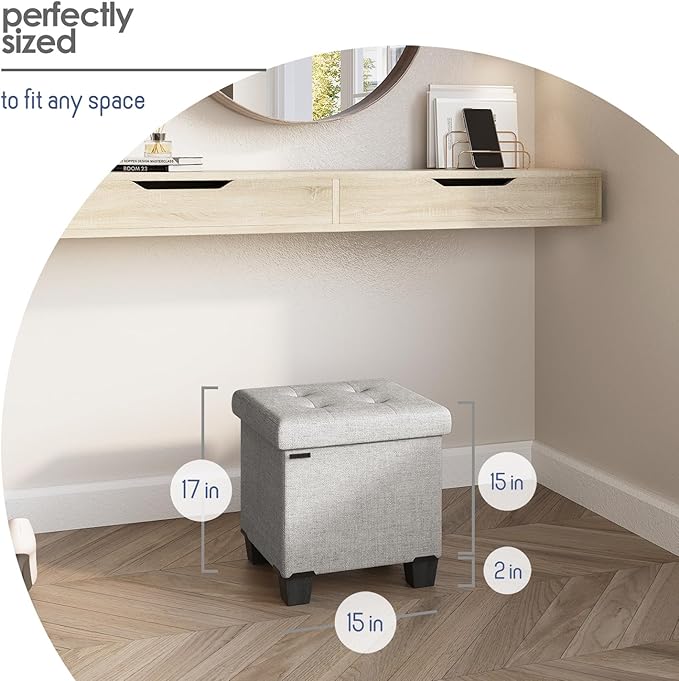 STORAGEBUD Storage Ottoman Cube - Image 8