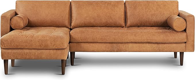 Poly & Bark Napa Leather Couch by POLYBARK