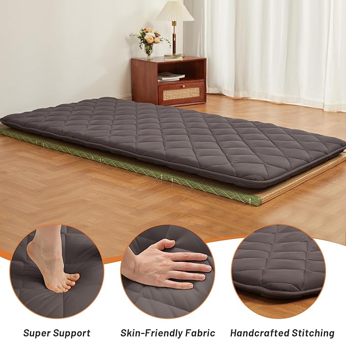 Japanese Floor Futon Mattress, Tatami Mat Sleeping Pad, Shikibuton, Mattresses - Image 5