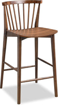 POLY & BARK Ligna Counter Stool Walnut – Mid-Century Inspired Stool by POLYBARK