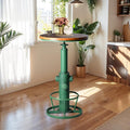 Topower Industrial Bar Table 38.58-48.43" Adjustable Pub Table Kitchen Dining by Topower