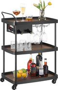 SONGMICS HOME Bar Cart, Home Bar Serving Cart by SONGMICSHOME