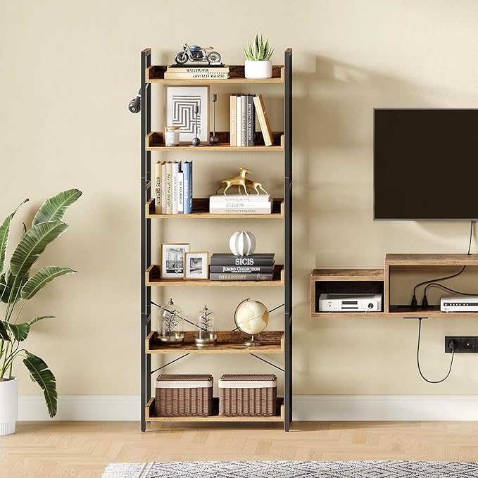 Rolanstar Bookshelf 6 Tier - Image 5