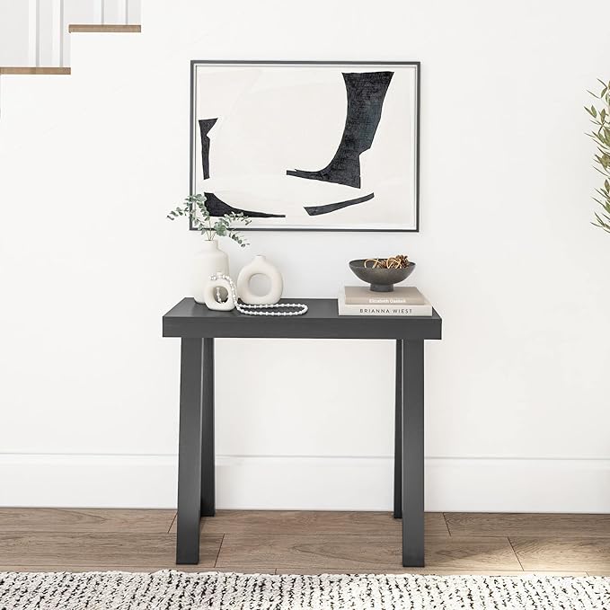 Plank+Beam Solid Wood Console Table, 36 Inch, Sofa Table, Narrow Entryway Table - Image 3