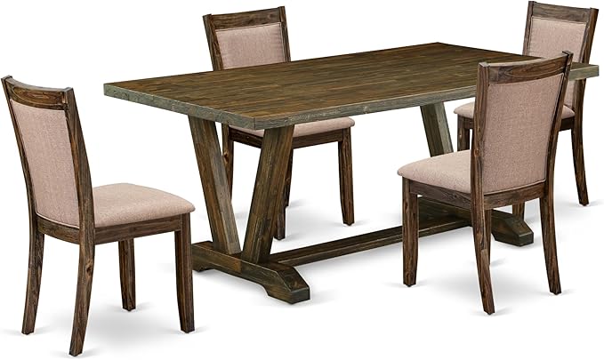 East West Furniture V777MZ716-5 5 Piece Dining Room Furniture Set Includes a by EastWestFurniture
