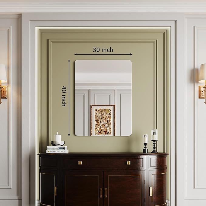 Frameless Bathroom Mirror 30x40, Bathroom Mirrors - Image 3