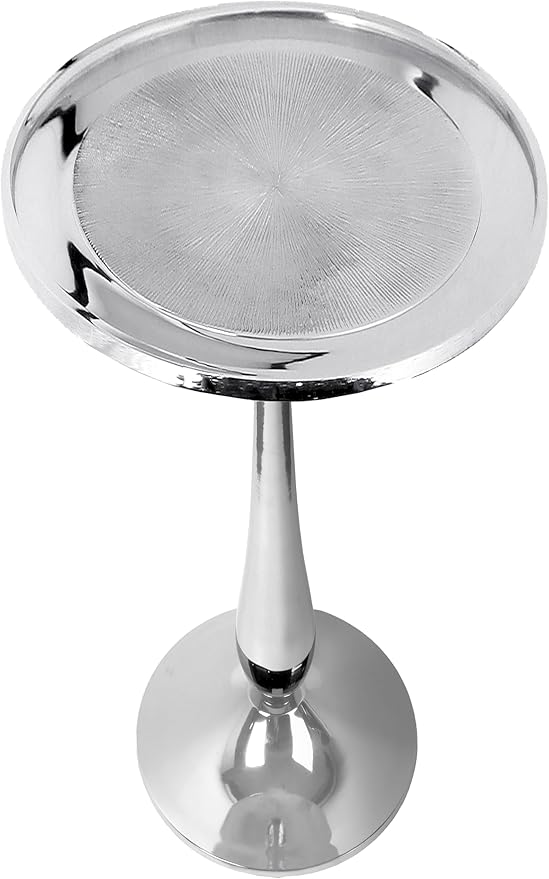 CLEENTABLE Farmhouse Pedestal Round End Table by CLEENTABLE