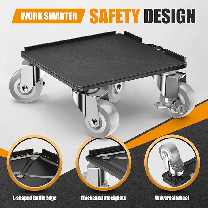2000LBS Heavy Duty Furniture Dolly & Mover - Image 4