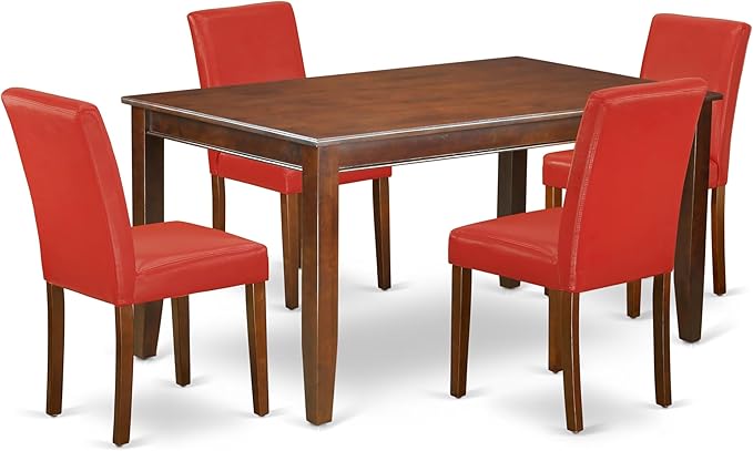 East West Furniture DUAB5-MAH-72 5 Piece Dinette Set by EastWestFurniture