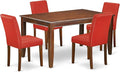 East West Furniture DUAB5-MAH-72 5 Piece Dinette Set by EastWestFurniture