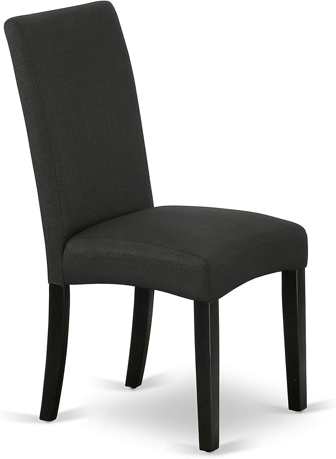 East West Furniture LGDR5-BLK-24 5 Piece Dining Set Includes a Rectangle Dining - Image 8