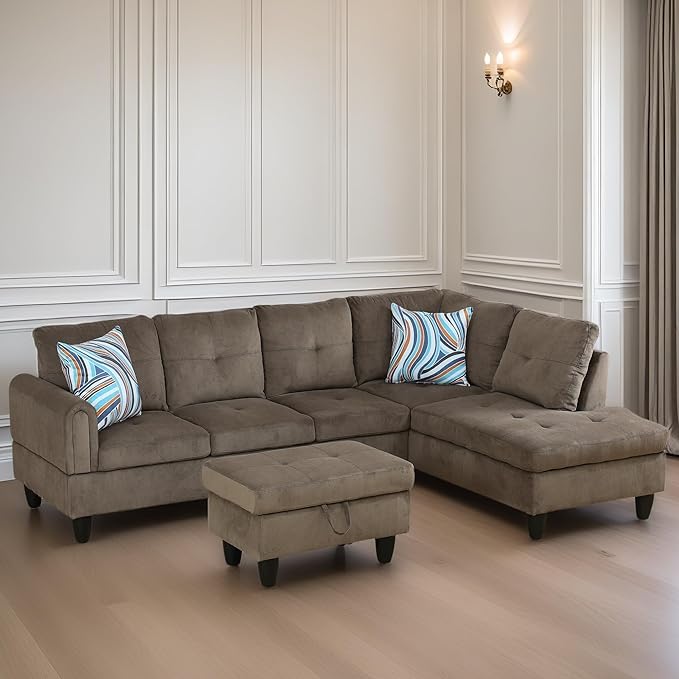 L Shaped Sectional Couches for Living Room, Modern Modular Sectional Sofa - Image 3