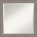 Amanti Art Grey Wall Mirror 24x24 Greywash Square Bathroom Mirror by AmantiArt