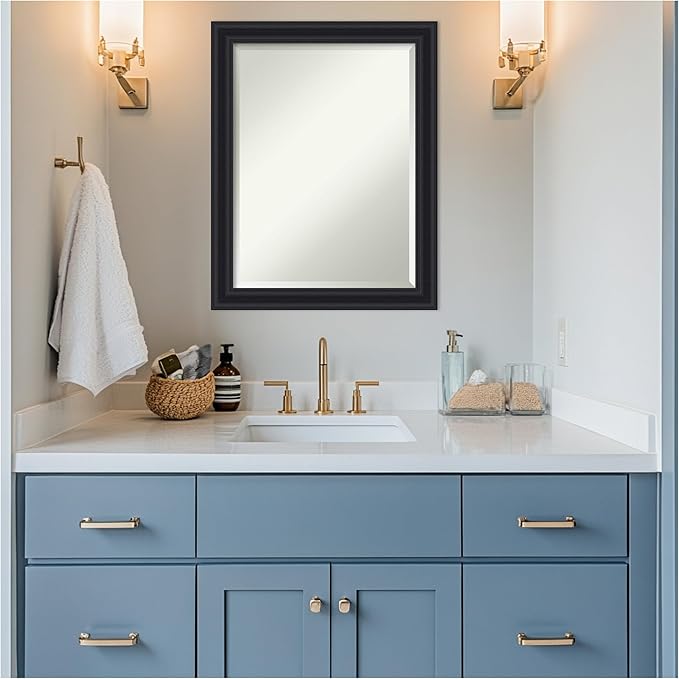 Amanti Art Black Bathroom Mirror - Image 6