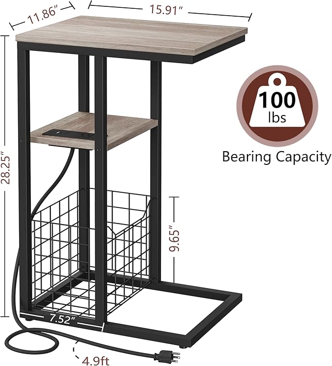Vagusicc C Shaped End Table - Image 3