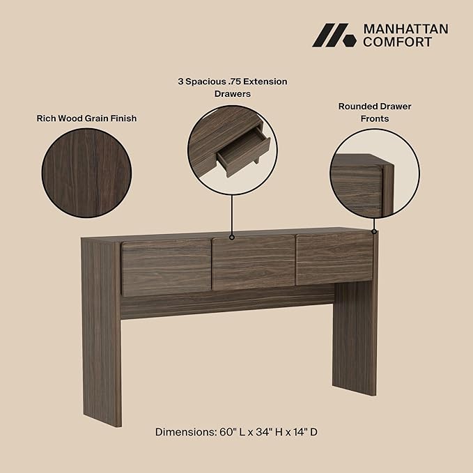 Manhattan Comfort Linda Modern Console Table - Image 4