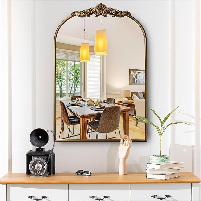 Ornate Baroque Vintage Gold Mirror by Wemily