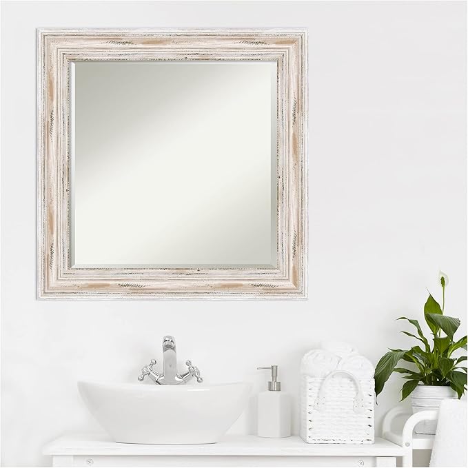 Amanti Art White Bathroom Mirror - Image 8