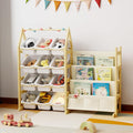 Wooden Toy Storage Organizer Kids Bookshelf, by Unknown