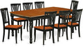 East West Furniture DOAV9-BCH-W 9 Piece Dining Table Set Includes a Rectangle by EastWestFurniture