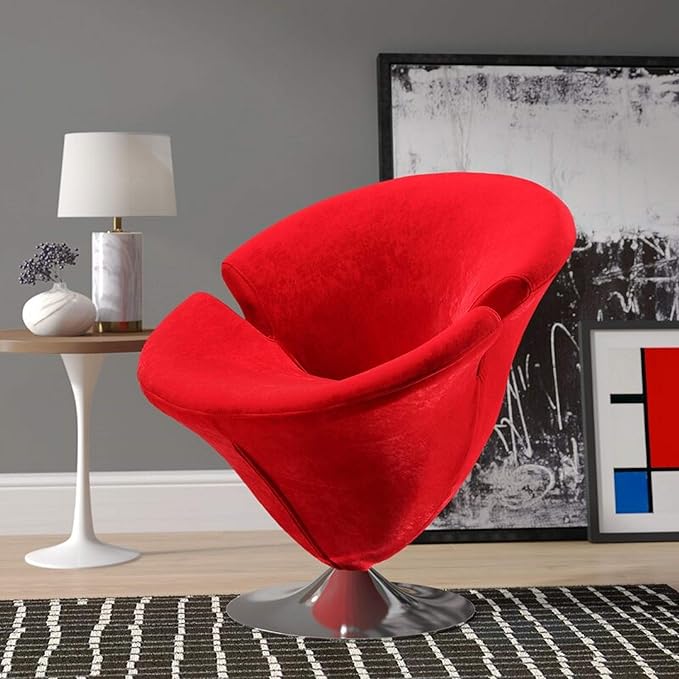 Manhattan Comfort Tulip Swivel Accent Chair Set of 2 - Image 3