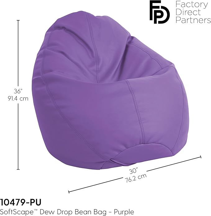 FDP SoftScape Dew Drop Bean Bag Chair - Image 3