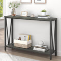 EXCEFUR Entryway Table, Rustic Wood Sofa Console Table by EXCEFUR