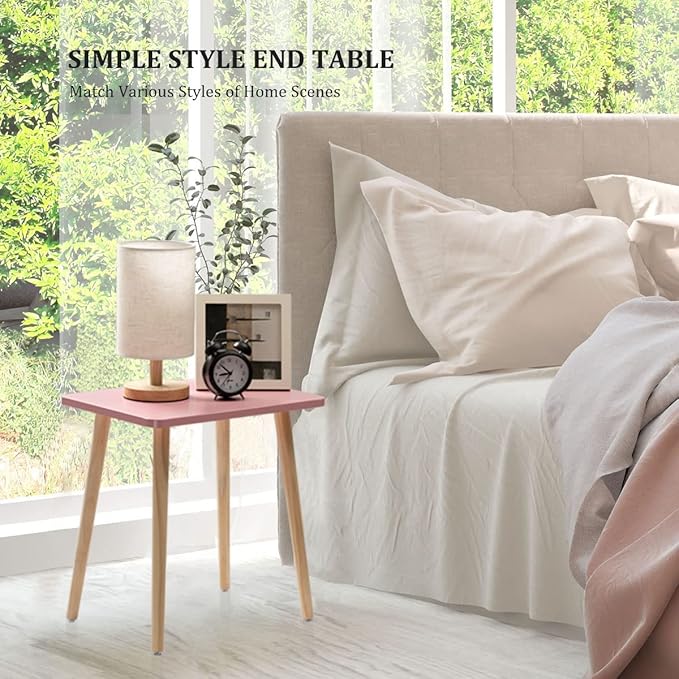 FORAOFUR Side Table, Small End Table Accent Table Living Room Bedroom Balcony - Image 5