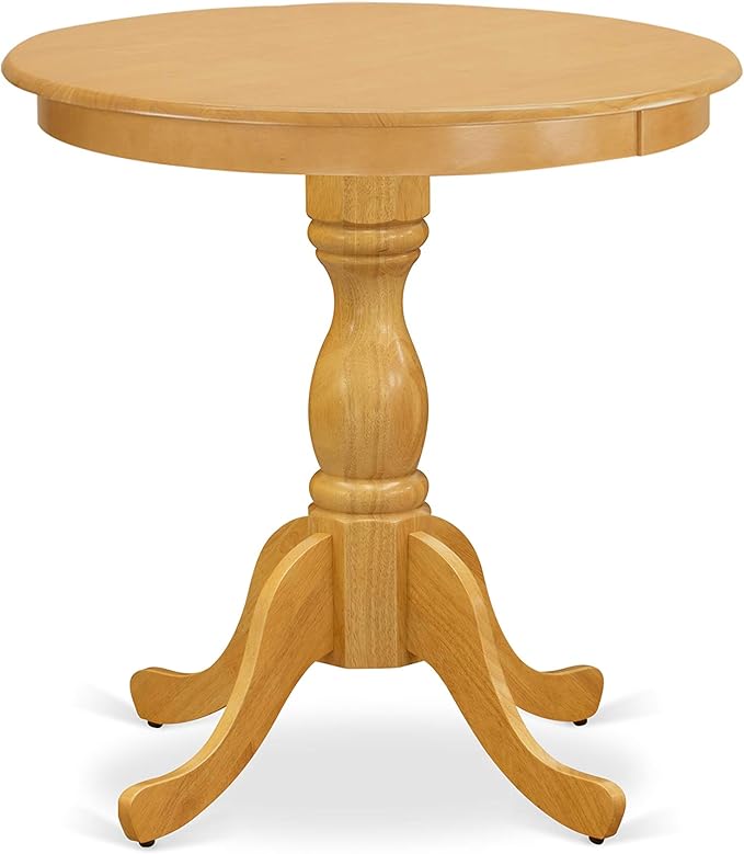 East West Furniture ESBR3-OAK-18 3 Piece Kitchen Table & Chairs Set Contains a - Image 3