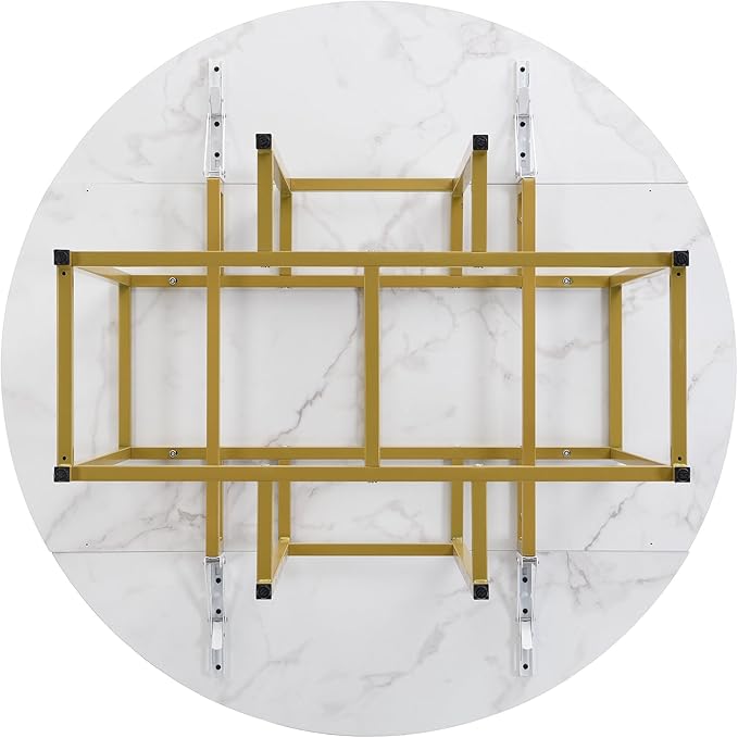 Merax 47.2” Round Dining Table Set - Image 9
