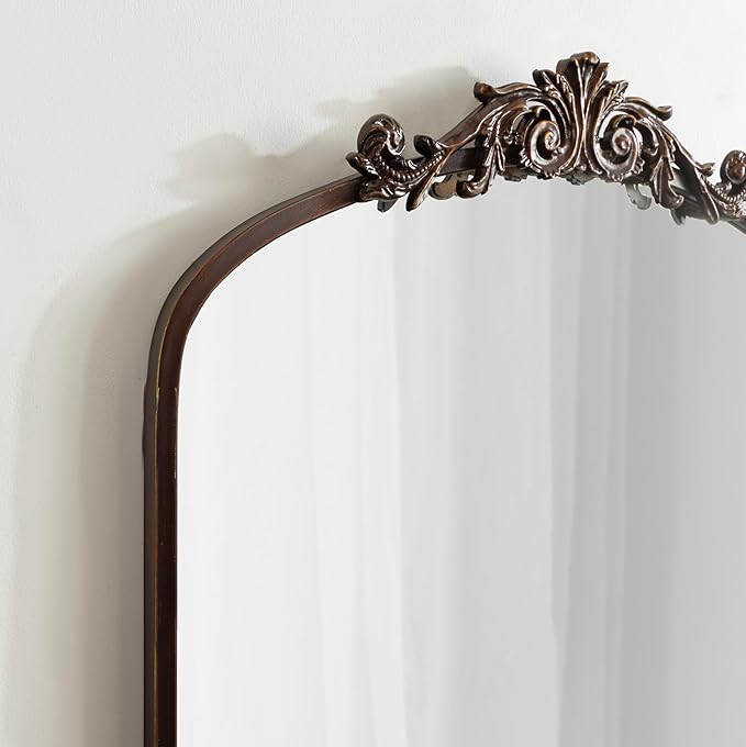 Kate and Laurel Arendahl Glam Arched Tall Panel Mirror; 24 x 42; Bronze; - Image 5