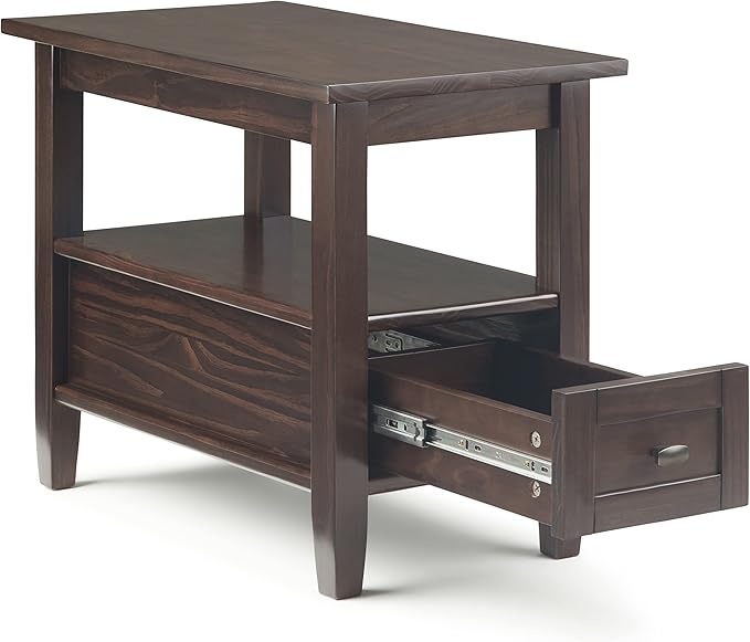 SIMPLIHOME Warm Shaker SOLID WOOD 14 inch Wide Rectangle Transitional Narrow - Image 4