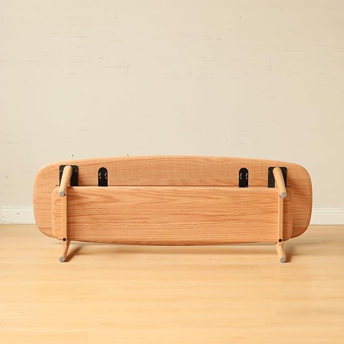 KEIKI 100% Solid Wood Coffee Table, Center Table, Modern Coffee Table - Image 7