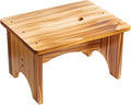 Wooden Step Stool for Adults, Heavy Duty One Step Bedside Stool by Eiwoda