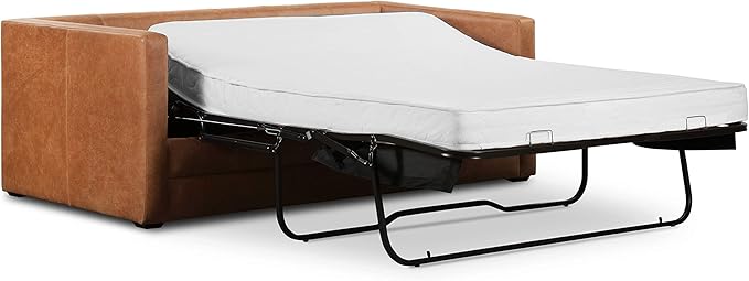 POLY & BARK Napa 82" Pull-Out Convertible Sleeper Sofa in Full-Grain - Image 6